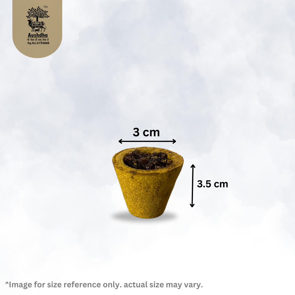 Aushdha Vedic Hawan Cup – Jambo Jar 48 Cups with Lighter, Kapoor & Free Holder